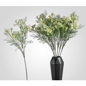 Искусственный цветок Хамелациум Белый 65см, HY 0050