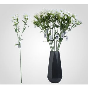 Искусственный цветок Гвоздика турецкая Белая 73 см, L17097-WH