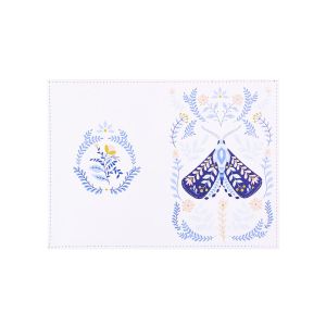 Обложка на паспорт из нат. кожи «Бабочка Хюгге» ОП-8266