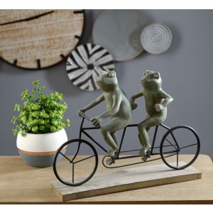 Декор Лягушки Весельчаки на велосипеде, 9048700