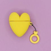 Чехол для airpods «Heart», yellow 5783038