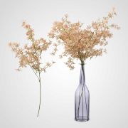 Искусственный цветок Клематис Кустовой Бежевый 100 см, 9236-6