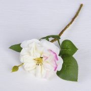 Искусственный цветок Шиповник Кустовой Белый 70 см, 9236-8