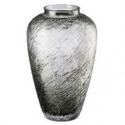 Декоративная ваза из дымчатого стекла, Д165 Ш165 В270, серый, CSA-8M