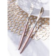 Набор столовых ножей 2 шт Modern (розовый/серебро), A000114