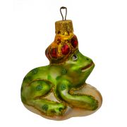 Елочное украшение «Лягушка на камне», в подарочной упаковке, h-8 см, АУ-310