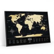Скретч-карта Мира Travel Map Black World