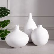 Набор ваз керамических «Агия», цвет белый, 24/33/41 см, 4350837