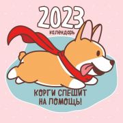 Календарь настенный на 2023 год «Корги спешит на помощь!» (300х300 мм)