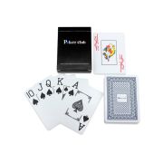 Карты игральные пластик Покер (54 шт), синяя рубашка ИН-9130