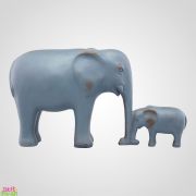 Декор Фигура Слоны, Мама с малышом, полистоун XL-180017