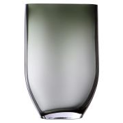 Декоративная ваза из дымчатого стекла, Д163 Ш75 В260, серый, CSA-5