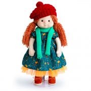 Кукла Minimalini Ива в шапочке и шарфе, Mm-Iva-02