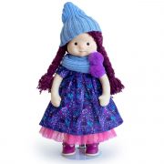 Кукла Minimalini Тиана в шапочке и шарфе, Mm-Tiana-02